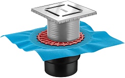 BERGES Wasserhaus Душевой трап Zentrum Norma 150 091463 хром глянец – фотография-1